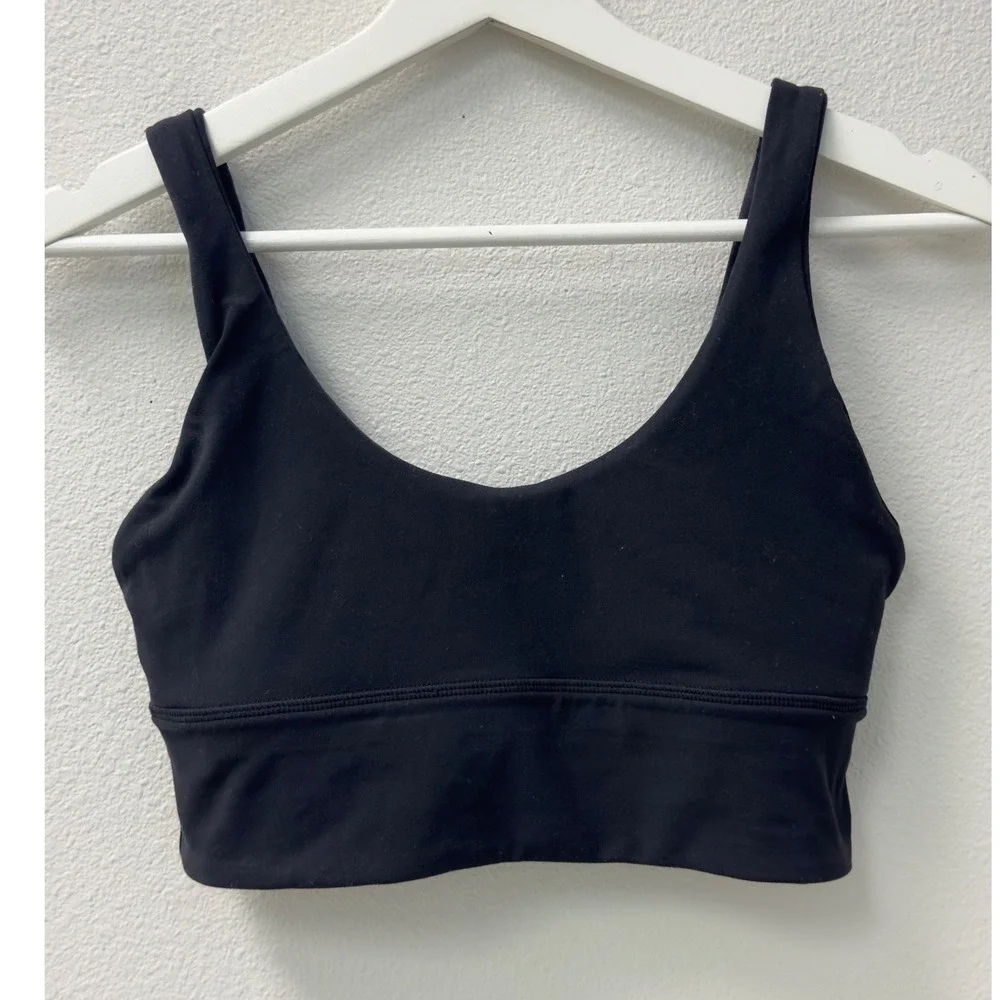 Lululemon Align Reversible Bra 8 Black Camo Nulu Yoga Sport Yoga Athleisure